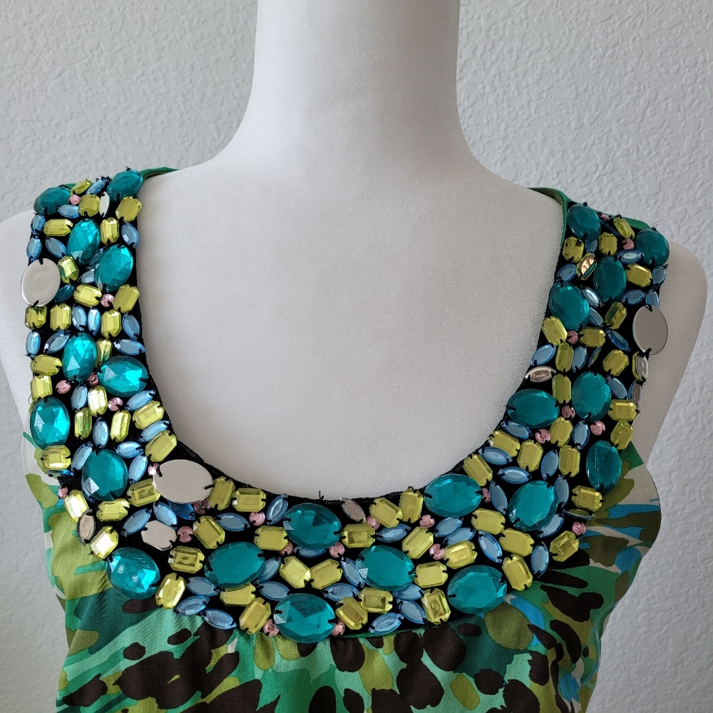 EUC Rabbit Rabbit Rabbit Sleeveless Dress with Embellished Neckli… - Picture 3 of 8